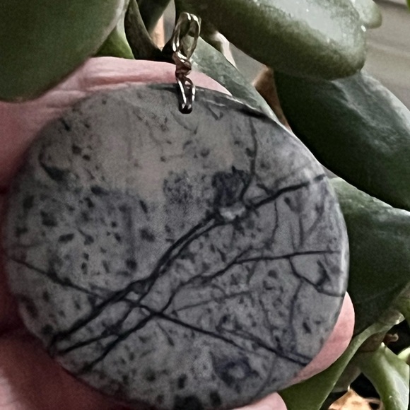 Elegant Picasso Jasper 44mm Pendant - Picture 3 of 6